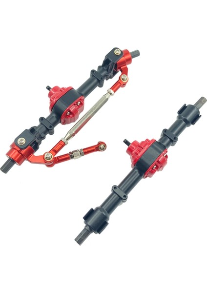 2x Rc Araba Ön ve Arka Komple Aks Mn D90 D91 D96 D99S MN90 MN96 MN99 MN99S 1/12 Yükseltme Parçaları, Siyah (Yurt Dışından)