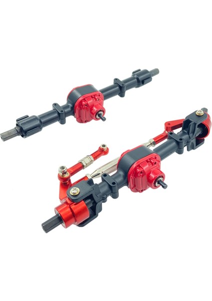 2x Rc Araba Ön ve Arka Komple Aks Mn D90 D91 D96 D99S MN90 MN96 MN99 MN99S 1/12 Yükseltme Parçaları, Siyah (Yurt Dışından)
