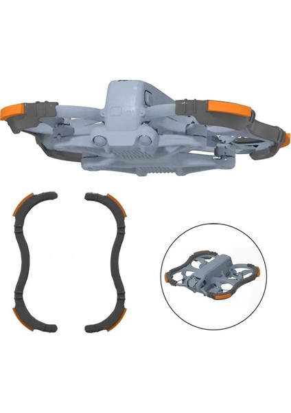Avata 2 Çerçeve Drone Için Koruyucu 3D Baskı Avata Için Çarpışma Önleyici Cihaz Tamponu (Yurt Dışından)