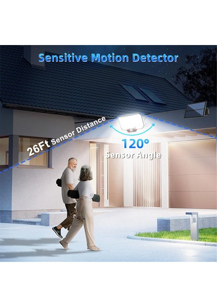 Güneş Enerjili Dış Mekan Aydınlatması 234LED Süper Parlak Hareket Sensörlü LED Bahçe Duvar Lambası IP55 Su Geçirmez 3 Çalışma Modu. (Yurt Dışından) indirimleri