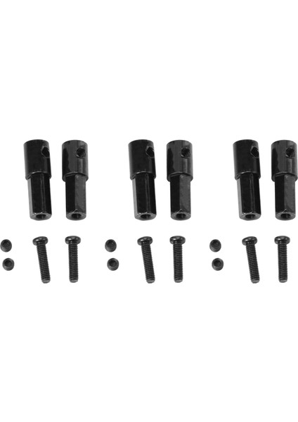 6 Adet Metal Arka Aks Mili Adaptörü Aksesuarları D12 C14 C24 C34 B24 B36 Mn D90 D91 MN99S Rc Araba Parçaları (Yurt Dışından)