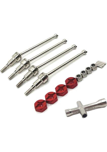Scy 1/16 Q117 W130 W141 Rc Fırça Uzaktan Kumandalı Araba Parçaları Için Gelişmiş Performans Için Tahrik Mili Yükseltme Kırmızı (Yurt Dışından)
