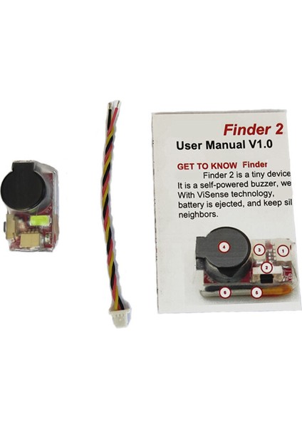 Finder2 5V Buzzer Tracker Superloud 105DB Dahili Pil Fpv Yarışı Için LED Kendi Kendine Güç Mikro Tip Uzun Menzilli Lr4 Drone (Yurt Dışından)