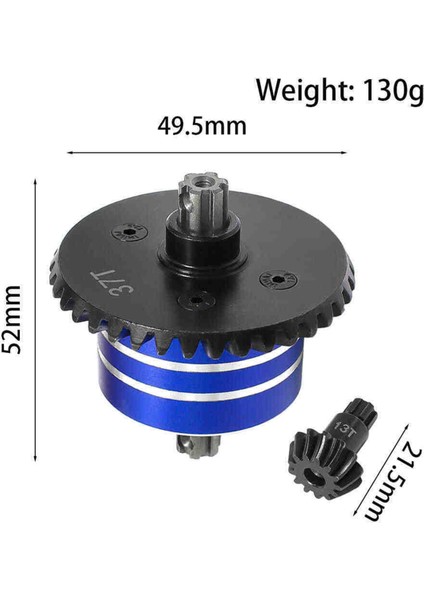 Arrma 1/10 2WD 4WD 3s 4s Rc Araba Yükseltme Parçaları Mavi 37T -13T Için Metal Diferansiyel Kasa ve Çelik Dişli Seti (Yurt Dışından) fiyatları