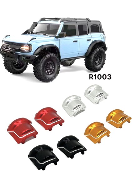 Rc Araba Yükseltme Ön ve Arka Aks Kapağı Kiti 1/10 Trx4 Huangbo R1001 R1002 R1003 Oyuncak Parçaları A (Yurt Dışından)