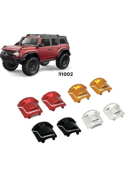 Rc Araba Yükseltme Ön ve Arka Aks Kapağı Kiti 1/10 Trx4 Huangbo R1001 R1002 R1003 Oyuncak Parçaları A (Yurt Dışından)