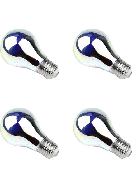 4x LED 3D Efekt Ampul Işık Dekorasyon Lambası 85-265V E27 Tatil Işıkları, A60 (Yurt Dışından)