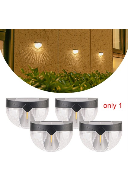 Güneş Enerjili LED Işık Dış Mekan Avlu Duvarı Bahçe Villa Düzeni Su Geçirmez Peyzaj Dekorasyonu (B) (Yurt Dışından) fiyatları