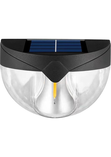 Güneş Enerjili LED Işık Dış Mekan Avlu Duvarı Bahçe Villa Düzeni Su Geçirmez Peyzaj Dekorasyonu (B) (Yurt Dışından) modelleri