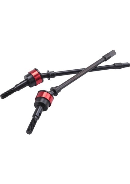 1 Çift Paslanmaz Çelik Cvd Tahrik Mili Ön Aks Rc Parçaları Axial SCX10 Paletli Araba Kırmızı (Yurt Dışından)