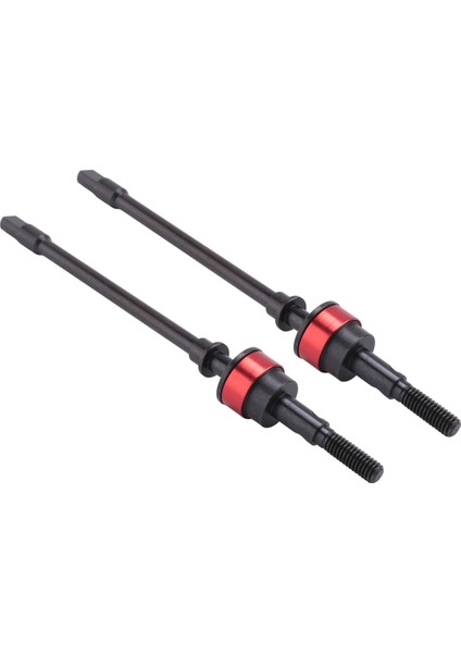 1 Çift Paslanmaz Çelik Cvd Tahrik Mili Ön Aks Rc Parçaları Axial SCX10 Paletli Araba Kırmızı (Yurt Dışından)