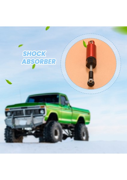 1:16 C-14 C-24 Pickup Paletli Yarım Kamyon Rc Araba Yedek Parçaları Yükseltme Modifiye Parçaları Için 4 Adet Alaşım, Kırmızı (Yurt Dışından)