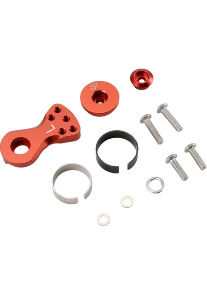 Metal 25T Ayarlanabilir Servo Koruyucu Kol Boynuzu -4 Eksenel SCX10 1/10 Rc Arabalar Helikopter Model Tekne Yükseltme Parçaları, L, D (Yurt Dışından) modelleri