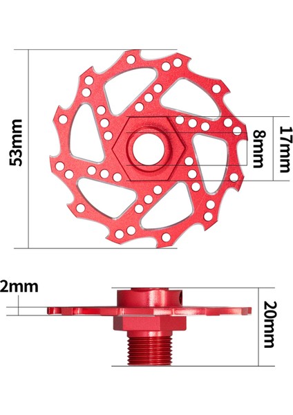 4 Adet Fren Diski Tekerlek Altıgen Göbek Adaptörü 17MM Arrma 1/7 Infraction Limitless Felony 1/8 Rc Yükseltme Parçaları Kırmızı (Yurt Dışından)