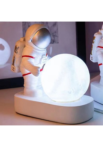 Astronot Uzaylı Gece Lambası Yatak Odası Başucu Masaüstü Dekorasyon Masa Lambası Hediye Uzay Temalı Süsleme Zanaat (Yurt Dışından)