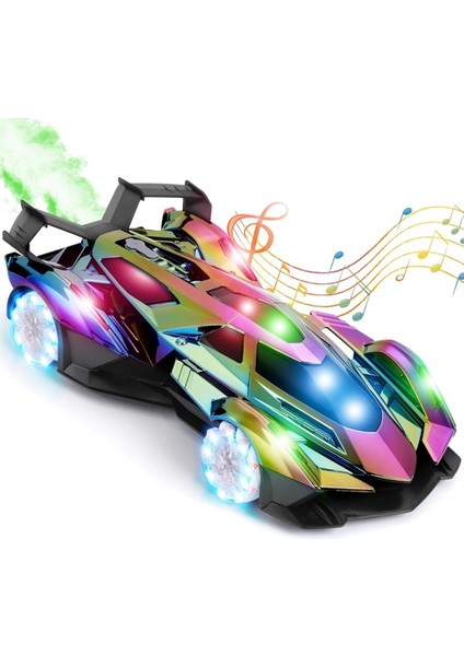 Uzaktan Kumandalı Araba Yüksek Hızlı Rc Yarış Drift 360° Dönen, Işıklar, Müzik ve Oyuncak Hediyesi Çocuklar Için Doğum Günü (Yurt Dışından)