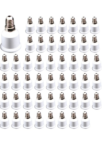 50 Adet Ampul Soketi Dönüştürücü Kolay Kurulum Kullanışlı Basit ve Sorunsuz E14 - E27 Adaptörü (Yurt Dışından)