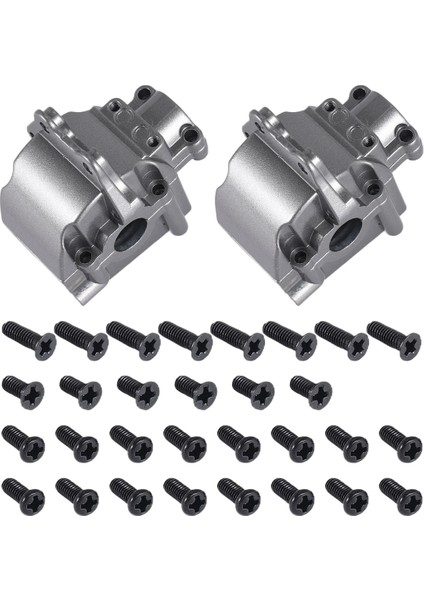 Metal Wave Box Kabuk Kapağı Diferansiyel Muhafazası 144001-1254 144001 1/14 Rc Araba Parçaları, Titanyum 2 Adet (Yurt Dışından) fiyatları