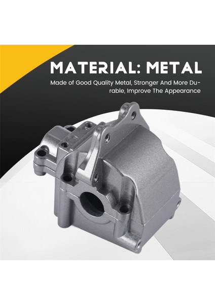 Metal Wave Box Kabuk Kapağı Diferansiyel Muhafazası 144001-1254 144001 1/14 Rc Araba Parçaları, Titanyum 2 Adet (Yurt Dışından) modelleri