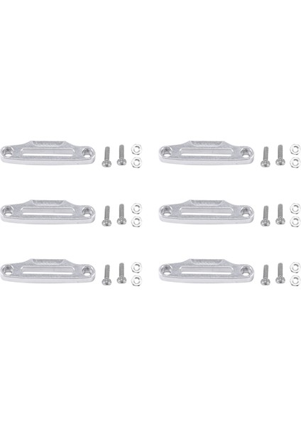 6 Adet Alüminyum Alaşımlı Vinç Halatı Kılavuz Metal Kablo 1/10 Rc Paletli Arabalar Tampon Dekoratif Parçaları (Yurt Dışından)