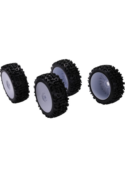 8 Adet 17MM Hub Jant ve Derin Diş Lastiği 1/8 Off-Road Rc Araba Redcat Takımı Vrx Hobao (Yurt Dışından)