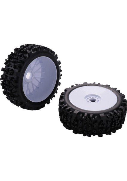 8 Adet 17MM Hub Jant ve Derin Diş Lastiği 1/8 Off-Road Rc Araba Redcat Takımı Vrx Hobao (Yurt Dışından)