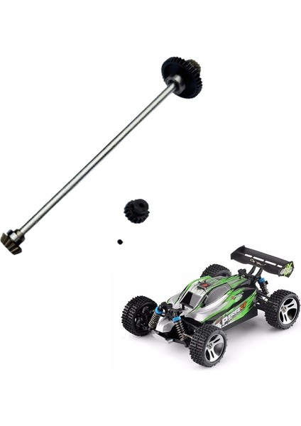 A959 A969 A979 K929 1/18 Rc Araba Yükseltme Parçaları Için 17T Motor Dişli Seti ile Metal Ana Aks Merkezi Tahrik Mili (Yurt Dışından)