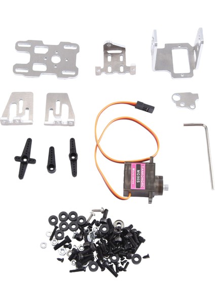 Soğutma Fanı ile Kamera Çift Akslı Gimbal Braketi 2 Servo, Fpv Drone Tracker Için 9g Pan Montaj Standı (Yurt Dışından)
