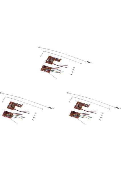 3 Takım 4ch 40MHZ Uzaktan Verici ve Alıcı Kurulu Anten ile Dıy Rc Araba Robot Kontrol Oyuncak Parçaları (Yurt Dışından)