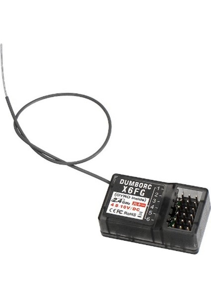 X6FG 2.4g 6ch Alıcı, Rc X6 Araba Tankı Verici Uzaktan Kumandası Için Karma Modlu Jiroskoplu (Yurt Dışından)