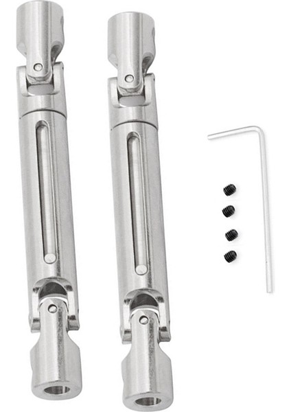 Adet MN82 LC79 Metal Tahrik Mili Tahrik Mili Cvd Mang Cow Rc Kamyon Araba Yükseltme Parçaları Aksesuarları Gümüş (Yurt Dışından)