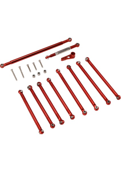MN86S MN86 MN86KS MN86K Mn G500 Yükseltme Parçaları Metal Çekme Çubuğu Direksiyon Servo Bağlantısı 1/12 Rc Araba Aksesuarları, Kırmızı (Yurt Dışından) modelleri
