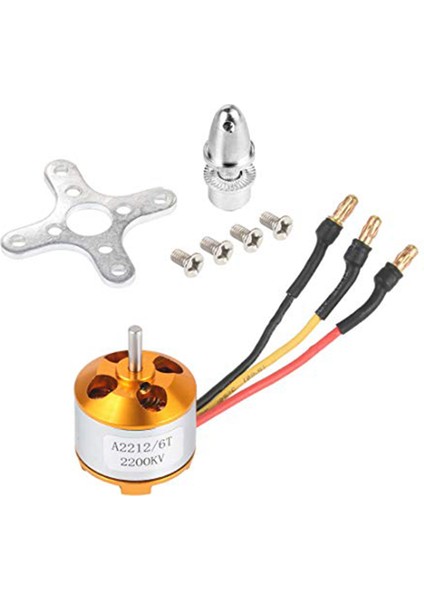 4 Adet 2212 2200KV Fırçasız Motor Montajlı 6t Dıy Rc Uçak Uçak Için Çok Helikopter Quadcopter Drone (Yurt Dışından)