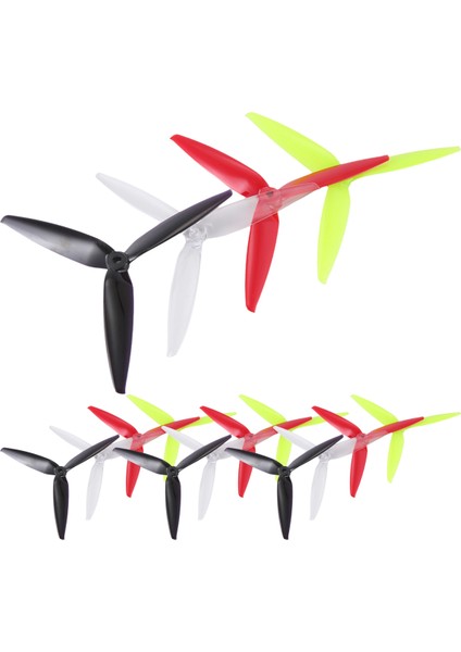 4 Paket 7040 7X4X3 3-Blade Pc Pervane Cw Ccw Rc Fpv Freestyle 7 Inç Uzun Menzilli Lr7 Drones Dıy Parçaları (Yurt Dışından)