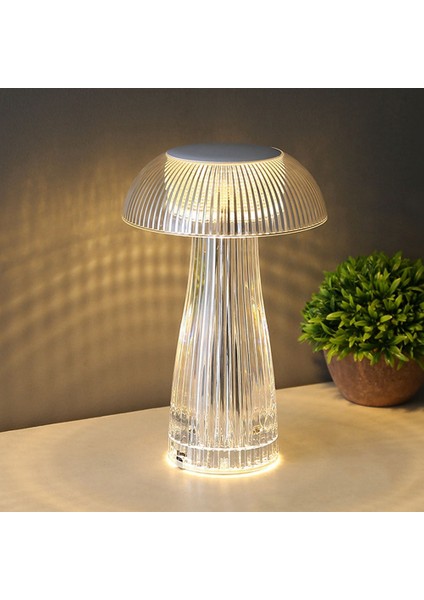 Şeffaf Nightlight Lamba Yatak Odası Gece Denizanası Parti Aydınlatma Kristal Masa Işık Dekorasyon (Yurt Dışından) indirimleri