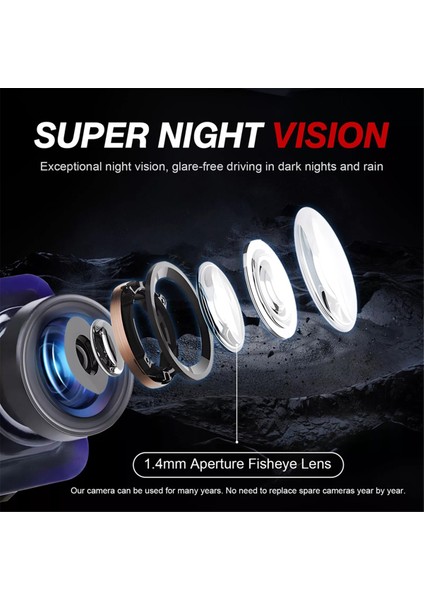 Flex 2013-2019 DA8Z-19G490-A,EA8Z-19G490-A Için Hd Arka Görünüm Geri Vites Park Kamerası (Yurt Dışından)