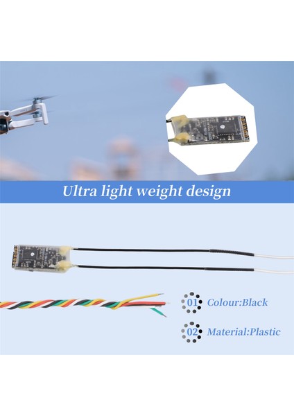 Srm Alıcı 2.4ghz Ism Çıkışları Pwm/ppm/ı-Bus/s.bus -G7P -St8 Verici Yarış Drone'u Için (Yurt Dışından)