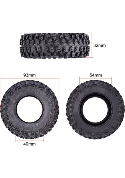 12428 12428-A/ 12423 1/12 Rc Araba Yedek Parçaları Değiştirmek Için 4 Adet Kauçuk Lastik Tekerlek Lastiği, Sağ (Yurt Dışından) fırsatları