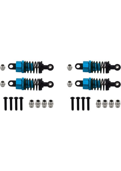 4x TT01 TT02 Metal Hidrolik Cnc Uzaktan Kumandalı Araba 55MM, Mavi (Yurt Dışından)