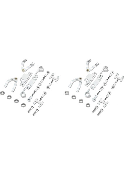 2x Metal Direksiyon Kupası Üst Alt Salıncak Kolu Koltuk Kaydırıcı Dönüm Bloğu D12 1/10 Rc Araba Yükseltme Parçaları, 2 (Yurt Dışından)
