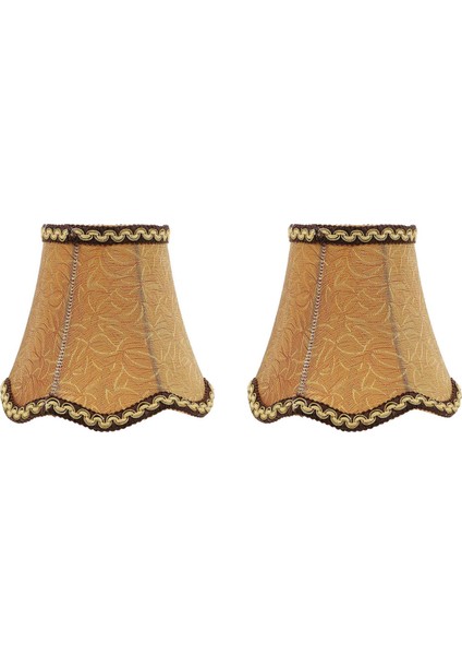 2x Avize Abajur Kumaş Bez Klipsli Işık Kapağı Tambur Abajur Abajur Ampul 13CM (Yurt Dışından)