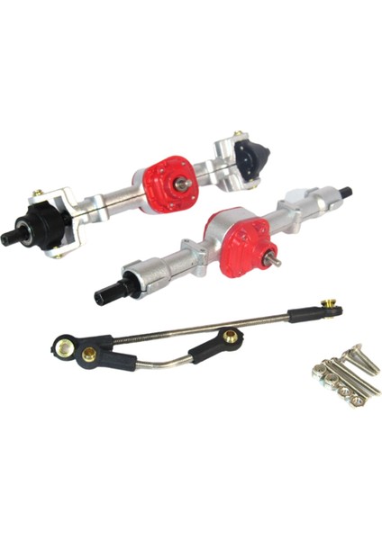 Rc Araba Metal Dişli Ön ve Arka Köprü Aks Seti Mn D90 D91 D96 99S FJ45 1/12 Yükseltme Parçaları Aksesuarları Gümüş (Yurt Dışından)