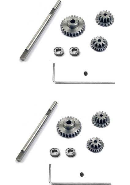 2 Takım Metal Aktarım Dişlisi D Ekseni Şanzıman Çelik Dişliler Seti D12 1/10 Rc Araba Yükseltme Parçaları Aksesuarları (Yurt Dışından)