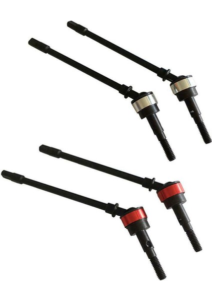 2 Çift Paslanmaz Çelik Cvd Tahrik Mili Ön Aks Rc Parçaları Axial SCX10 Paletli Araba Kırmızı (Yurt Dışından) modelleri