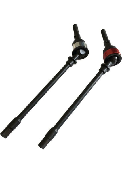 2 Çift Paslanmaz Çelik Cvd Tahrik Mili Ön Aks Rc Parçaları Axial SCX10 Paletli Araba Kırmızı (Yurt Dışından) fırsatları