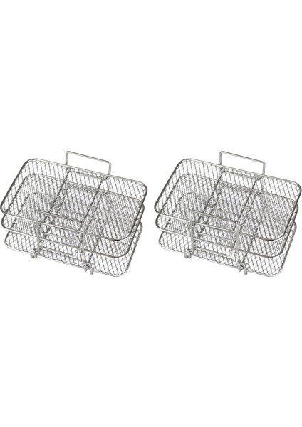 Çift 304 Paslanmaz Çelik Çok Katmanlı Kurutma Makinesi Tostu Için 2x Hava Fritöz Rafı (Yurt Dışından)