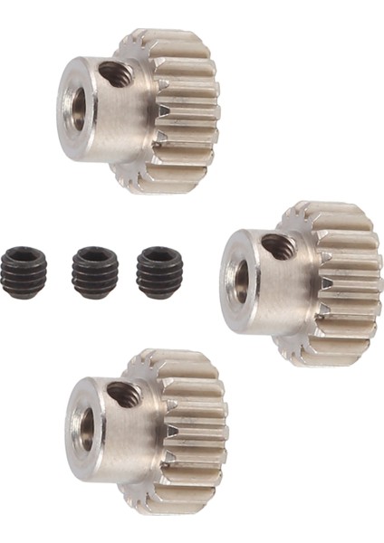 3 Adet 3.175MM Şaft Metal Pinyon Motor Dişlisi 32DP 48DP 64DP M0.6 M0.8 1/10 1/8 Rc Araba 3650 3660,19T (Yurt Dışından) modelleri