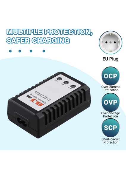 B3 Dengeli Şarj Cihazı Model Uçak LITYUM2S3S7.4V11.1V Uzaktan Kumandalı Araba Ab Fişi (Yurt Dışından) fırsatları