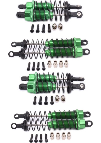 1/12 12428 12423 Rc Araba Tırmanma Yükseltme Parçası Için 2 Set Metal Yağ Dolu Ön ve Arka, Yeşil (Yurt Dışından)