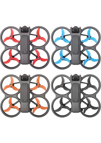 Avata 2 3032S Renkli Bıçak Kanat Yedek Drone Aksesuarları Siyah Için 4 Çift Pervane (Yurt Dışından) fiyatları